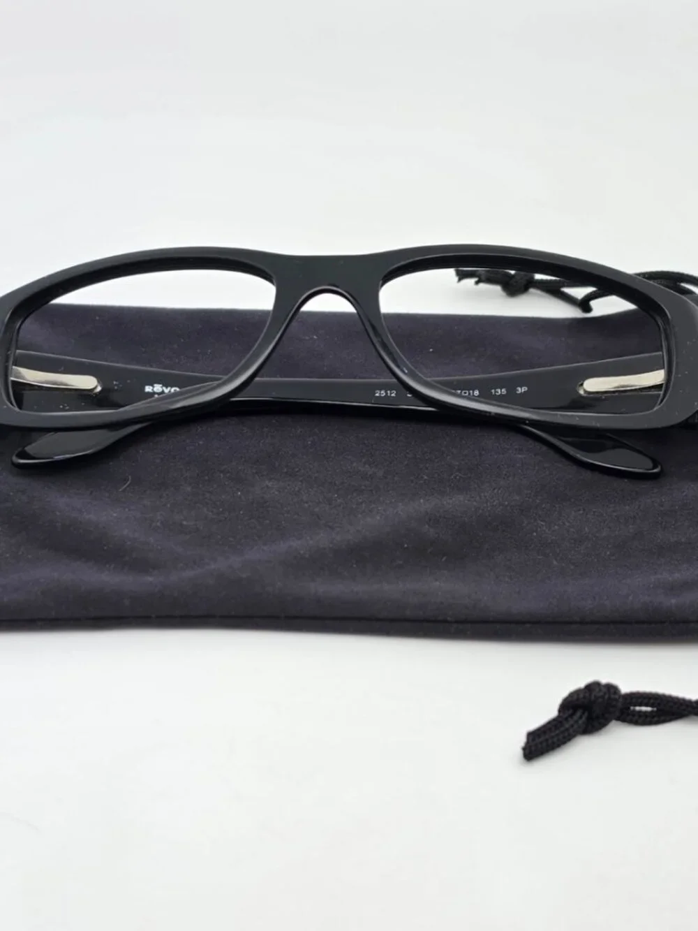 Revo 2512 301/J7 Black Sunglasses Frame w/ Flexhinge and Case Italy 57-18-135